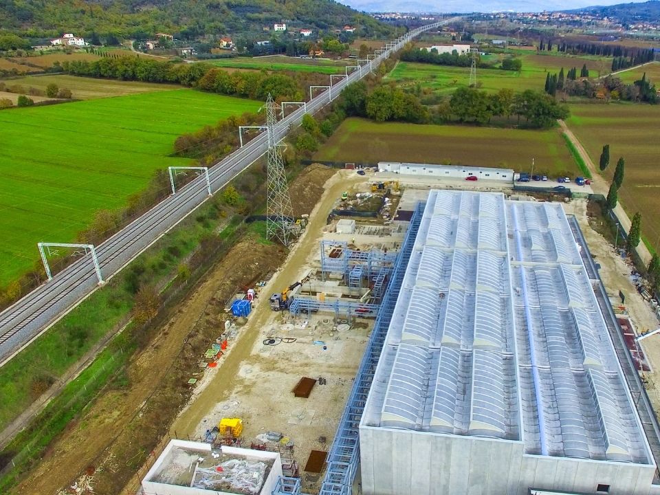 Groundworks begin at this industrial facility in the countryside